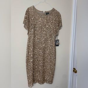 Gold special occasion dress